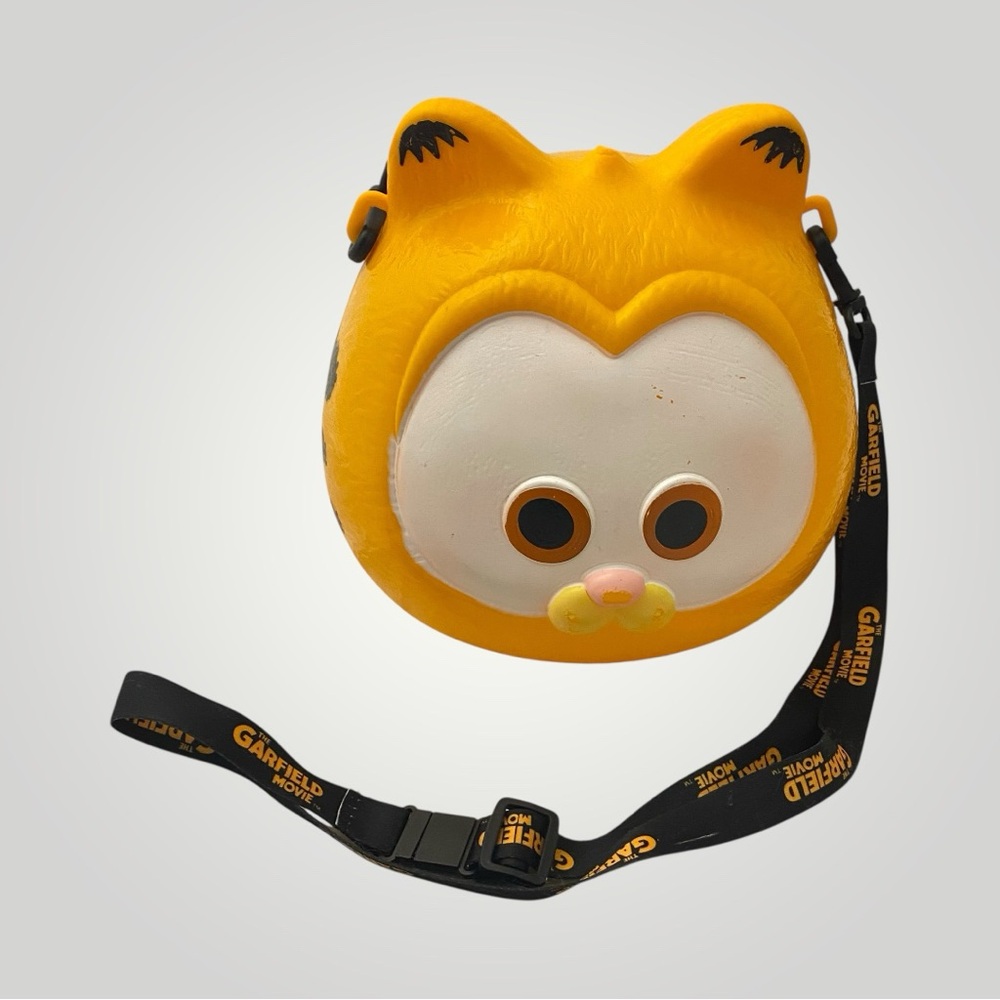 Garfield The Movie Orange Fat Cat Plastic Popcorn Bucket Cinemark Exclusive 2024